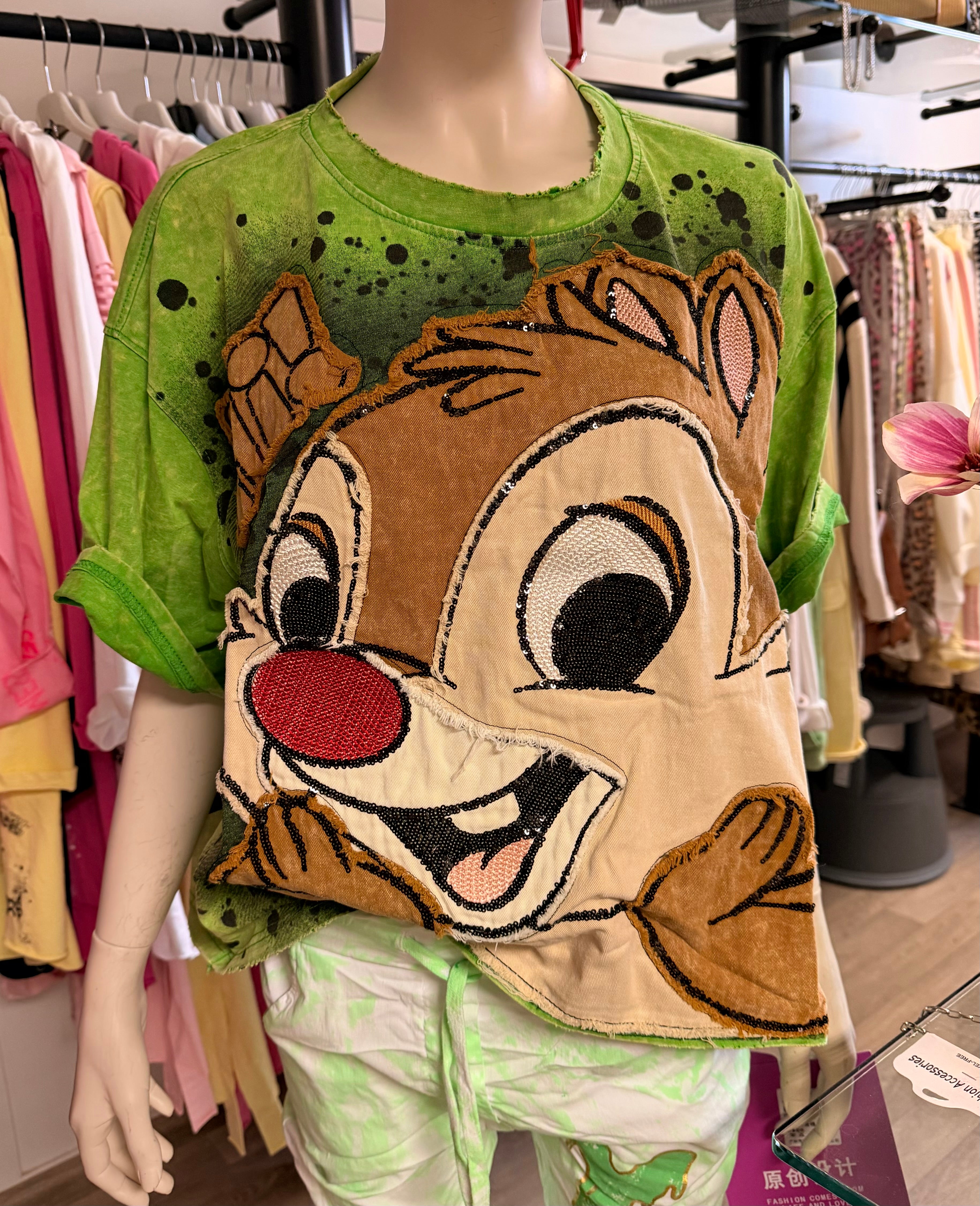 ✨ Statement Shirt „Cartoon Style“ – Wow Look