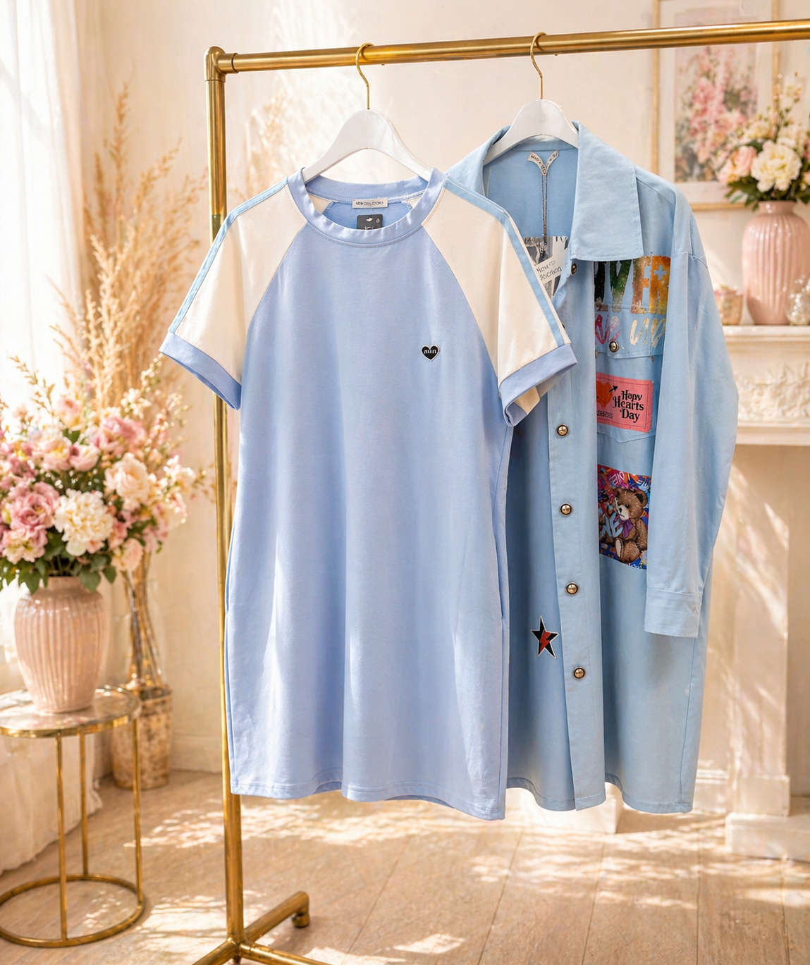 💚 Set Kleid + Mantel – 2 Farben (Mint & Babyblau)

Ein absoluter Wohlfühl-Look mit Stil 😍