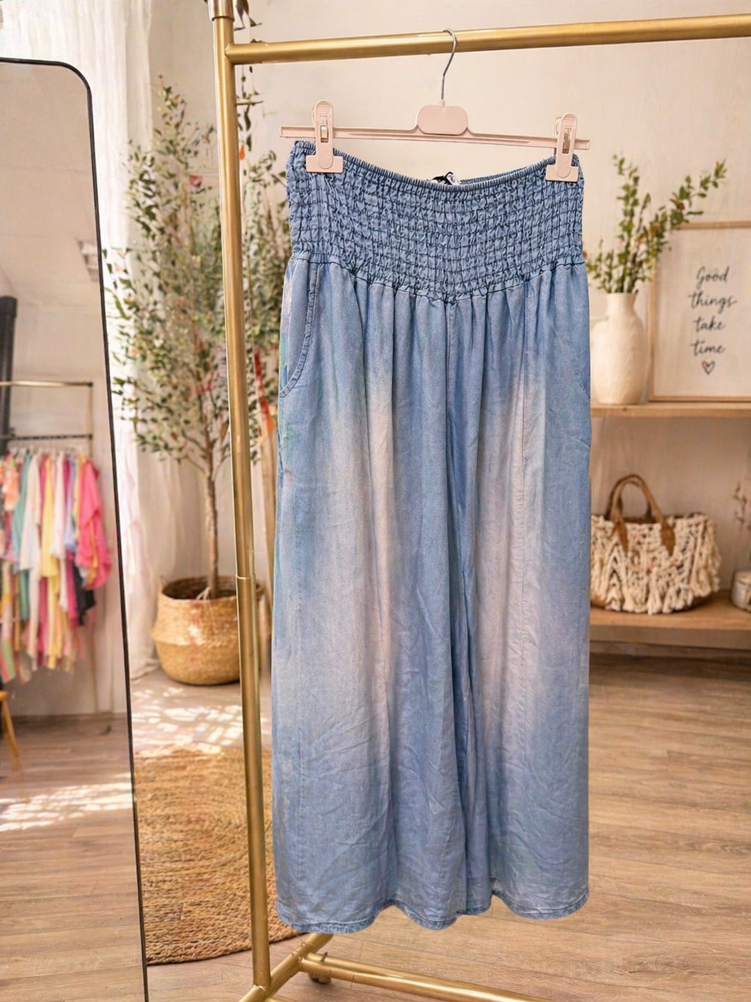 Luftige Sommerhose im Denim-Look 💙