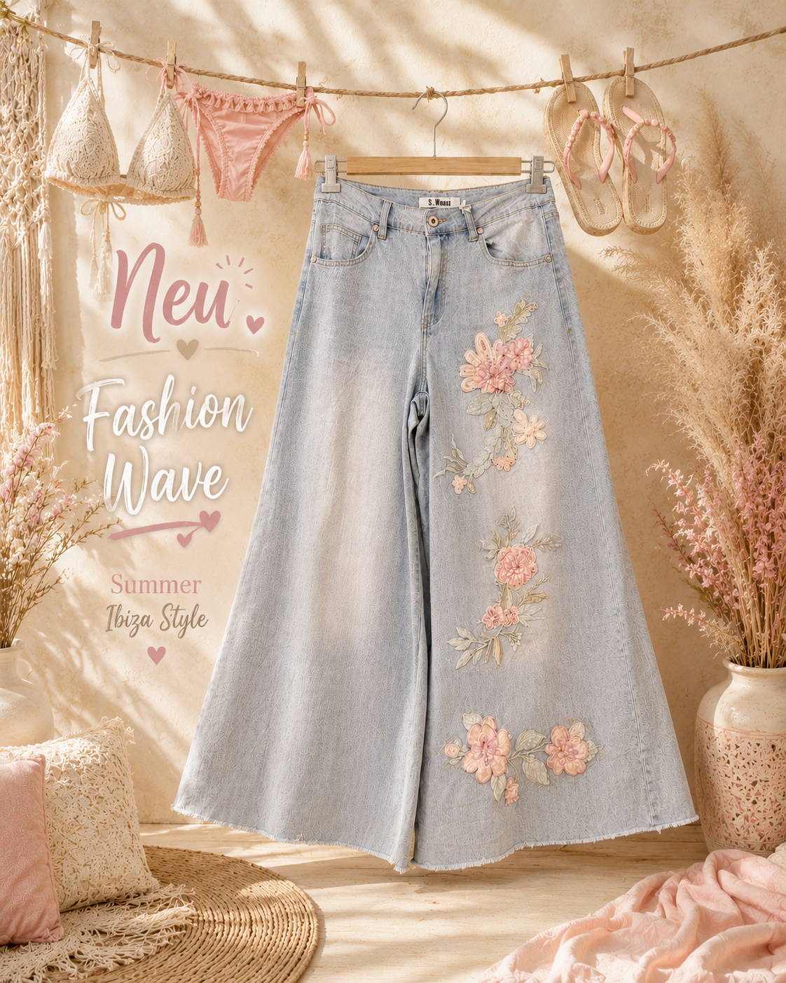 ✨ Boho Flower Denim ✨