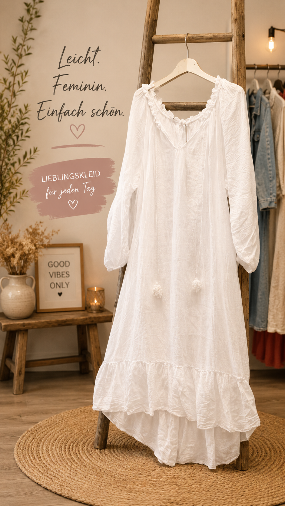 🤍 Luftiges Boho-Kleid 🤍