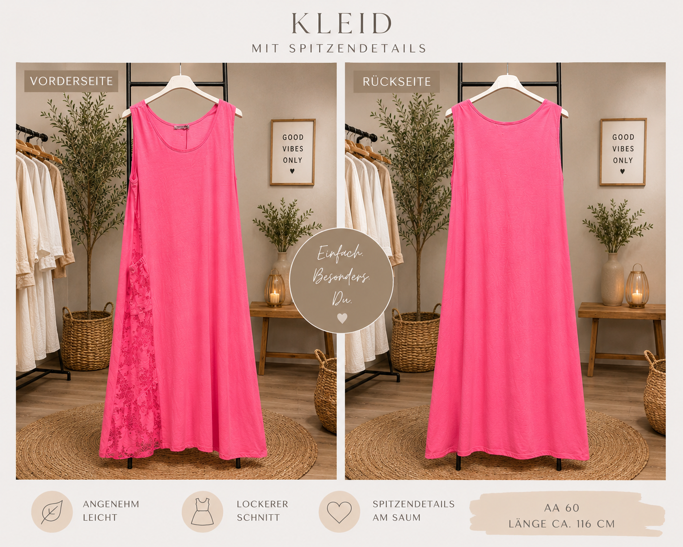 💖 Sommerkleid mit Spitzendetails 💖