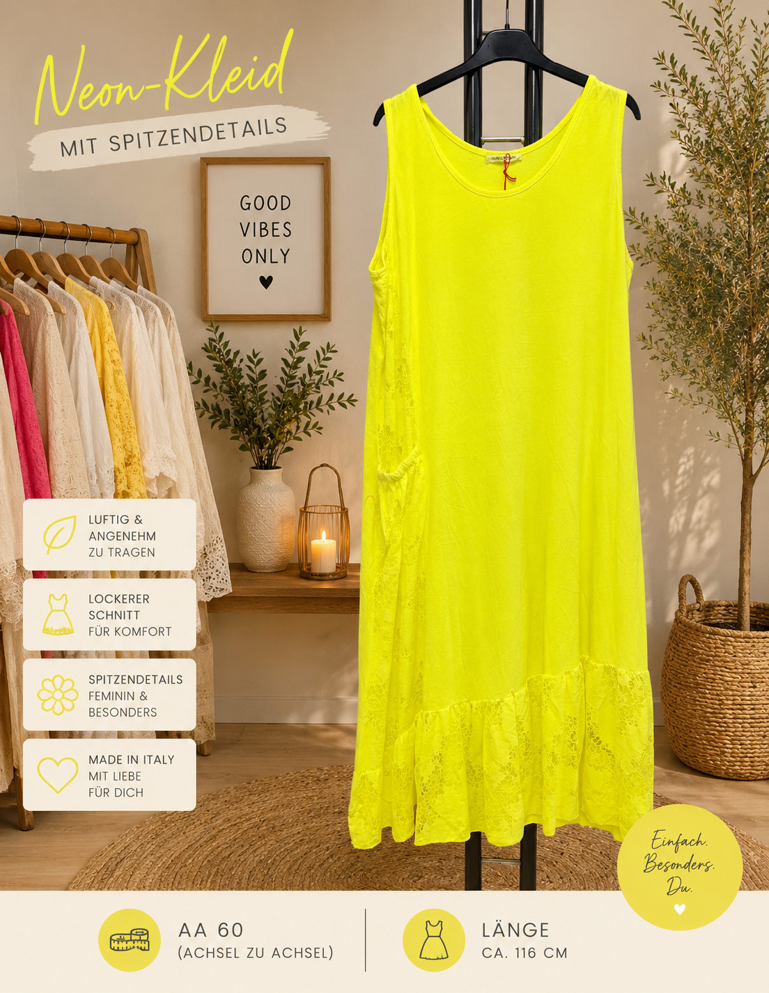 💖 Sommerkleid mit Spitzendetails 💖