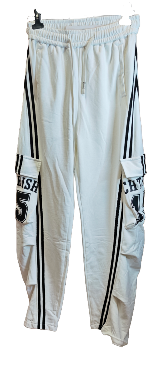 Jogginghose mit Cargo-Details & Streifen