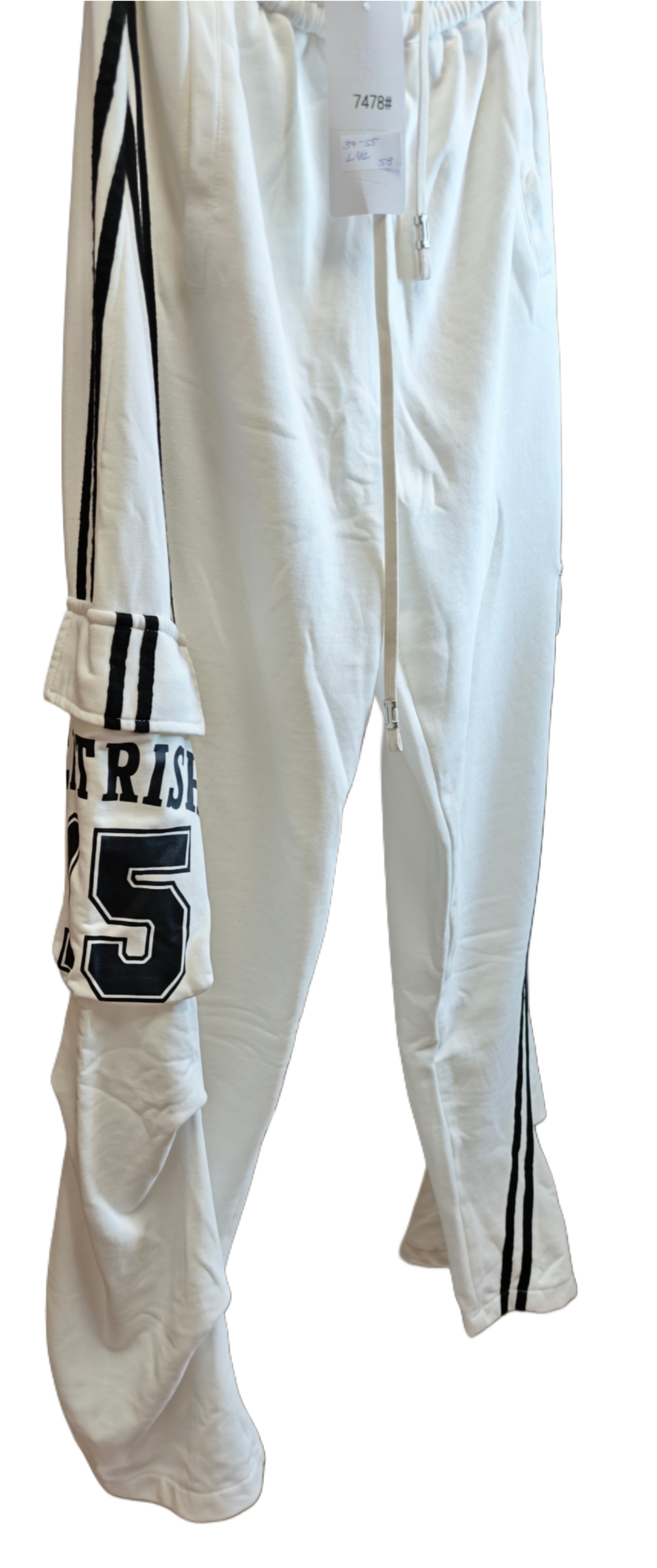 Jogginghose mit Cargo-Details & Streifen