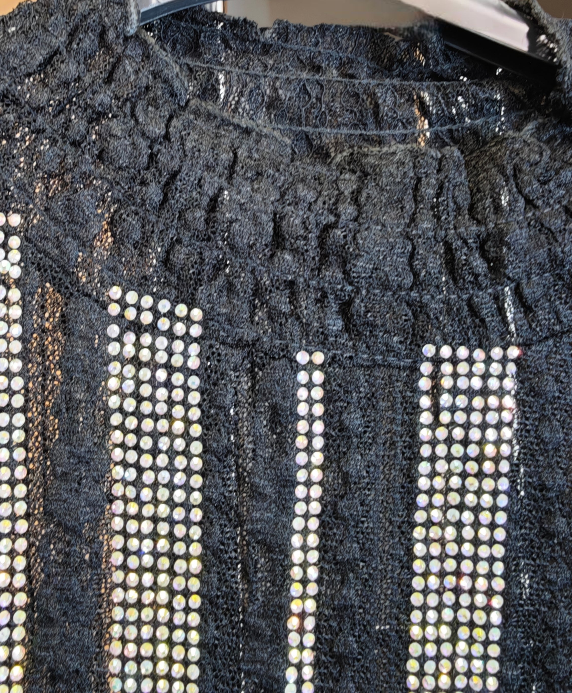 Netzshirt mit Glitzer