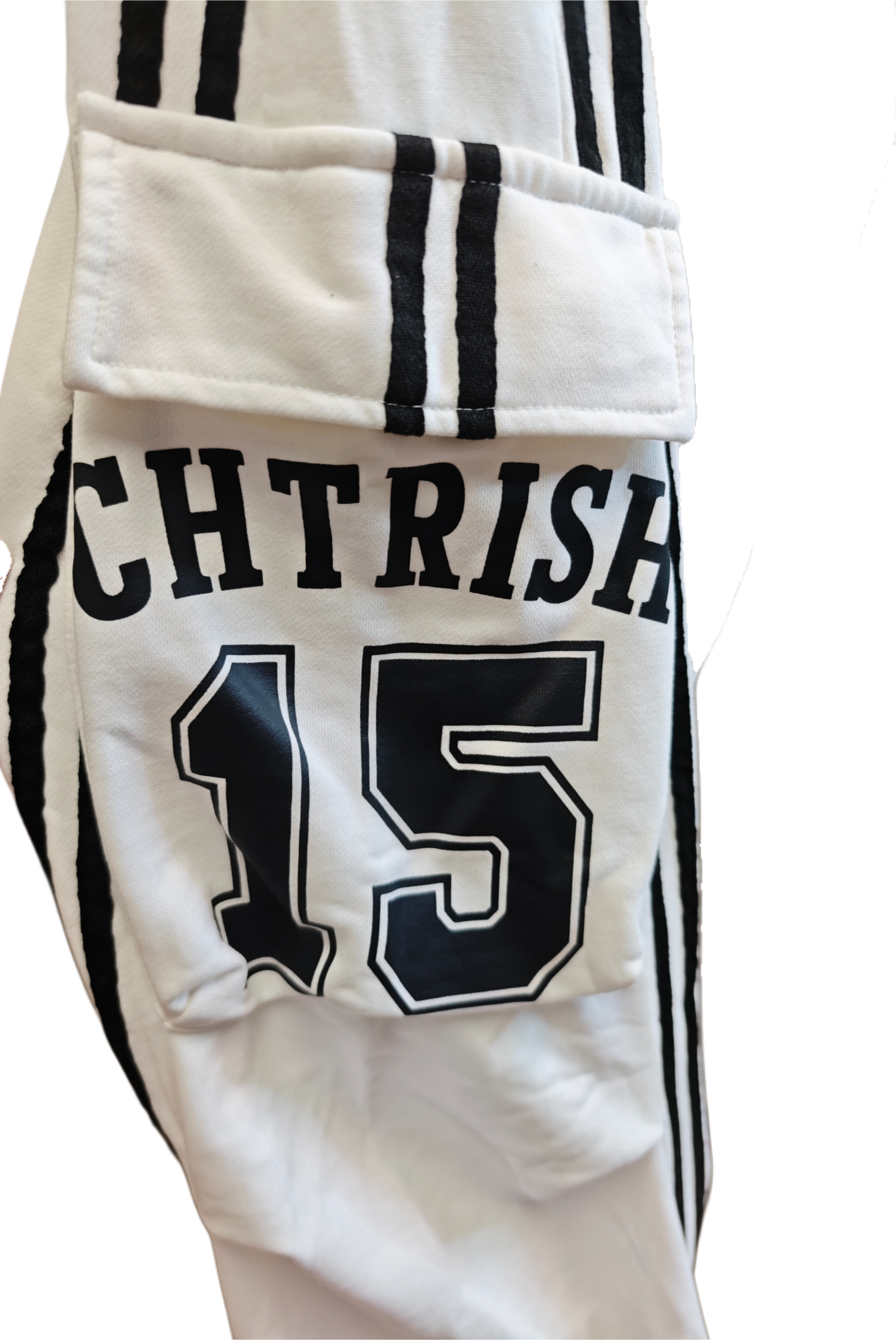 Jogginghose mit Cargo-Details & Streifen