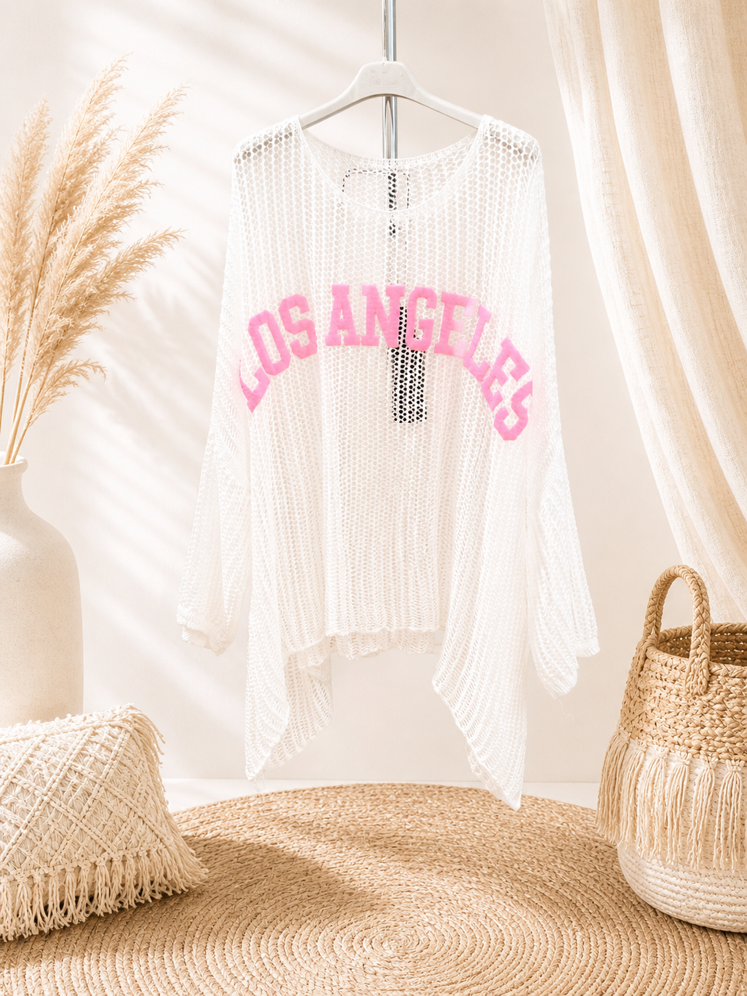 Boho Strickpulli „Los Angeles“ 🌿✨