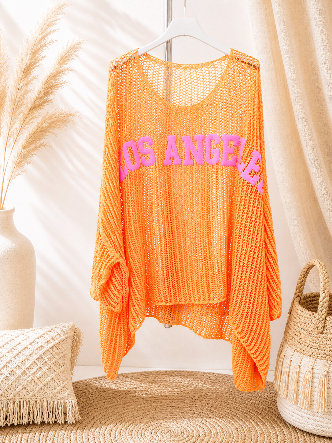 Boho Strickpulli „Los Angeles“ 🌿✨