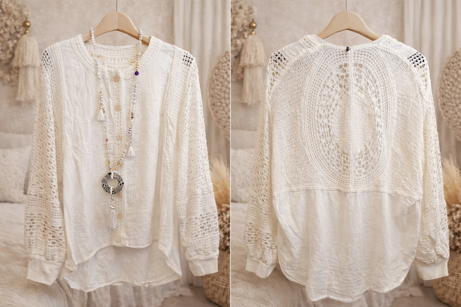 Häkel Bluse